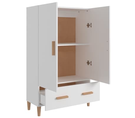 vidaXL Buffet Blanc 70x31x115 cm Bois d'ingénierie
