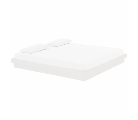 vidaXL Estructura de cama sin colchón madera maciza blanco 200x200 cm