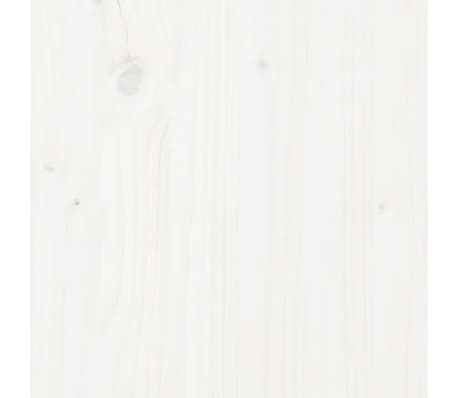 vidaXL Estructura de cama sin colchón madera maciza blanco 200x200 cm