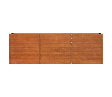 vidaXL Lit surélevé de jardin rouillé 240x40x77 cm acier corten