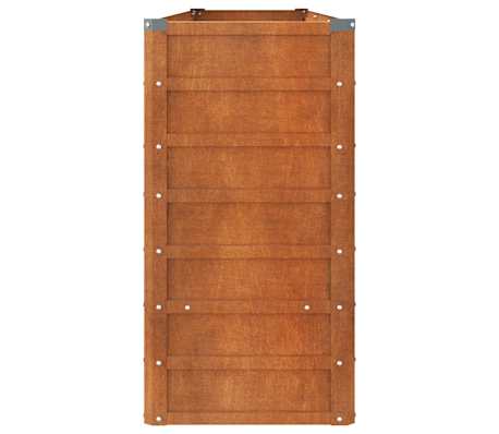 vidaXL Lit surélevé de jardin rouillé 240x40x77 cm acier corten