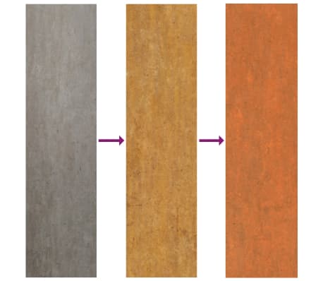 vidaXL Arriate oxidado de acero corten 320x80x77 cm
