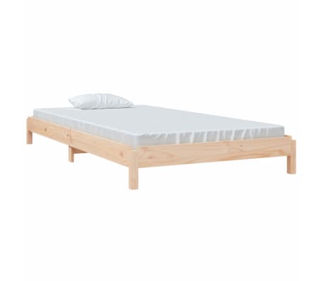 vidaXL Cama apilable de madera pino maciza 100x200 cm