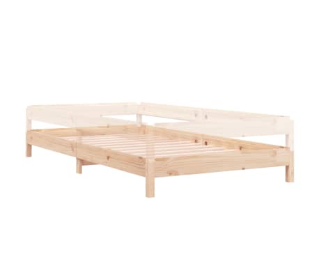 vidaXL Cama apilable de madera pino maciza 100x200 cm
