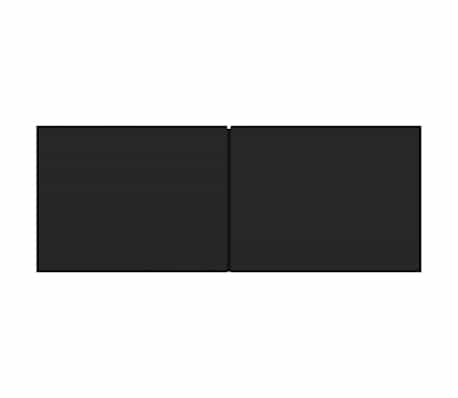 vidaXL Muebles para TV 2 uds madera contrachapada negro 80x30x30 cm