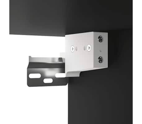 vidaXL Muebles para TV 2 uds madera contrachapada negro 80x30x30 cm