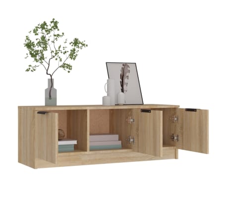 vidaXL Mueble de TV madera contrachapada roble Sonoma 102x35x36,5 cm