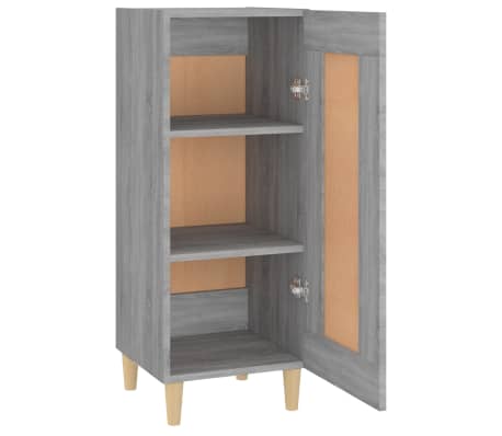 vidaXL Aparador madera de ingeniería gris Sonoma 34,5x34x90 cm