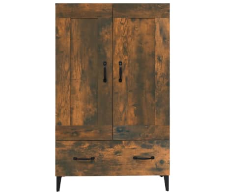vidaXL Aparador de madera contrachapada roble ahumado 70x31x115 cm