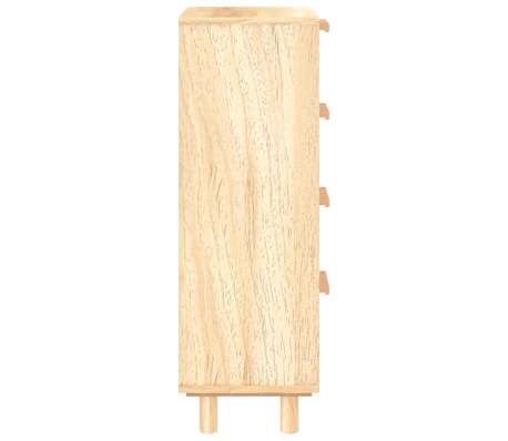 vidaXL Buffet Marron 40x30x90 cm Bois de pin massif et rotin naturel