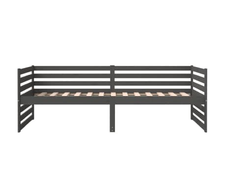 vidaXL Sofá cama sin colchón madera maciza de pino gris 80x200 cm