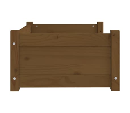 vidaXL Lit pour chien Marron miel 65,5x50,5x28 cm Bois de pin solide