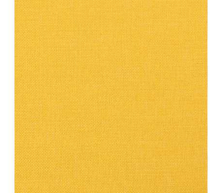 vidaXL Silla gaming de masaje con reposapiés tela negro y amarillo