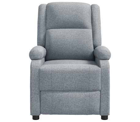 vidaXL Sillón de masaje tela gris claro