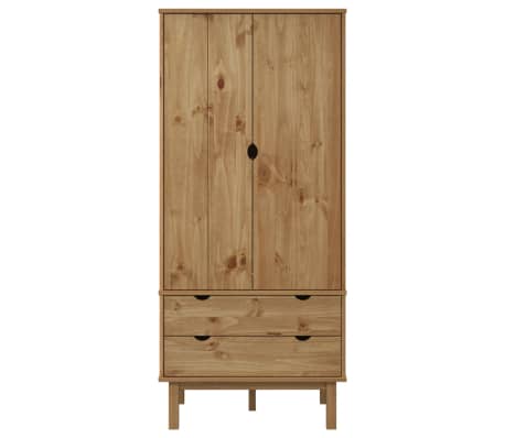 vidaXL Armario OTTA madera maciza pino 76,5x53x172 cm