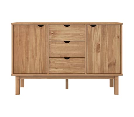 vidaXL Aparador OTTA madera maciza pino 113,5x43x73 cm