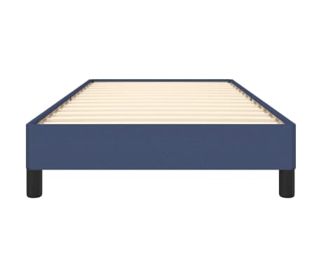 vidaXL Cadre de lit sans matelas bleu 90x200 cm tissu