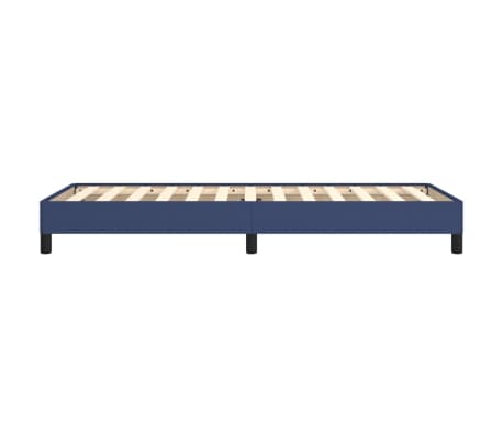 vidaXL Cadre de lit sans matelas bleu 90x200 cm tissu