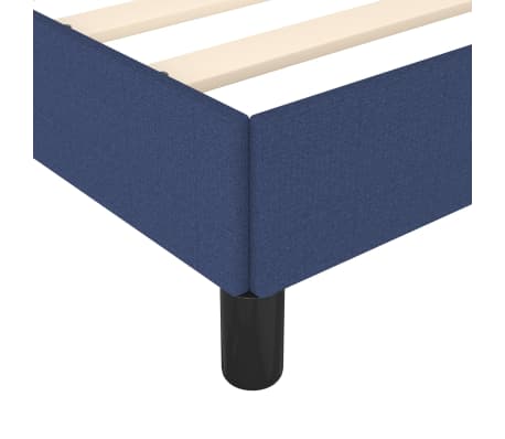 vidaXL Cadre de lit sans matelas bleu 90x200 cm tissu