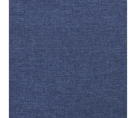 vidaXL Cadre de lit sans matelas bleu 90x200 cm tissu