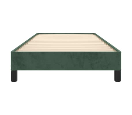 vidaXL Cadre de lit sans matelas vert foncé 90x200 cm velours