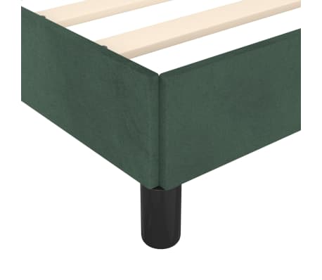 vidaXL Cadre de lit sans matelas vert foncé 90x200 cm velours