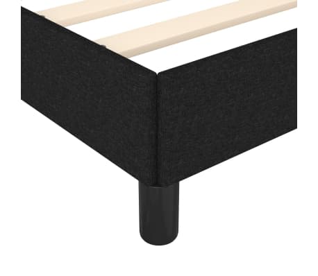 vidaXL Estructura de cama sin colchón tela negro 100x200 cm