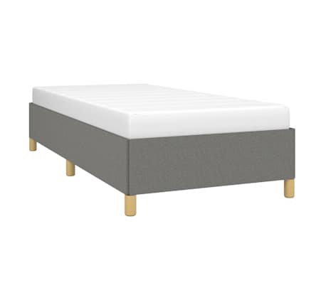 vidaXL Estructura de cama sin colchón tela gris oscuro 90x200 cm