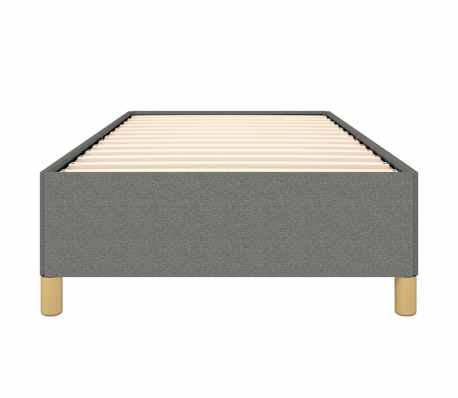 vidaXL Estructura de cama sin colchón tela gris oscuro 90x200 cm
