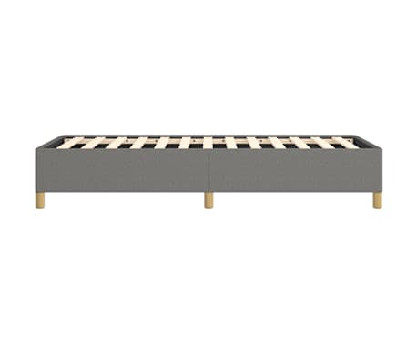 vidaXL Estructura de cama sin colchón tela gris oscuro 90x200 cm