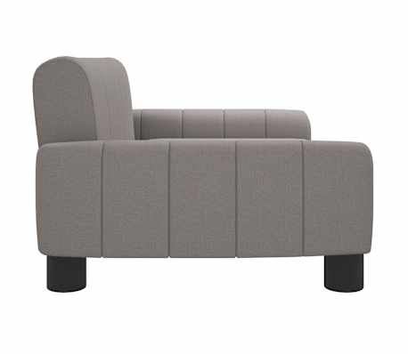 vidaXL Lit pour chien taupe 70x45x30 cm tissu