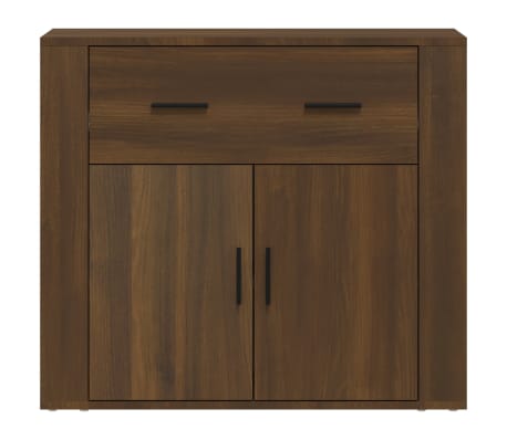 vidaXL Aparador de madera contrachapada marrón roble 80x33x70 cm