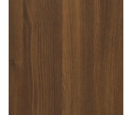 vidaXL Aparador de madera contrachapada marrón roble 80x33x70 cm