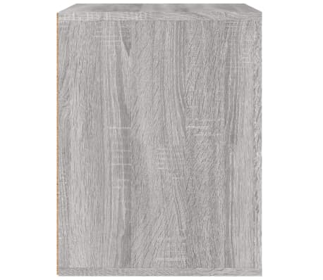 vidaXL Table de chevet murale Sonoma gris 50x36x47 cm