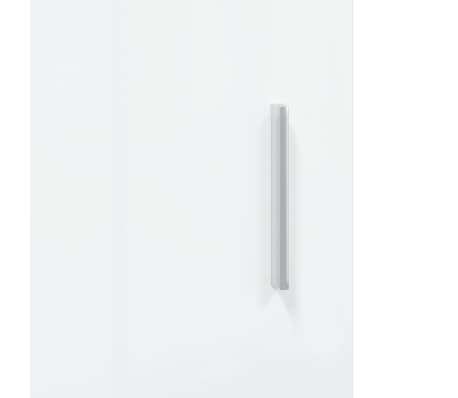 vidaXL Soporte de acuario madera ingeniería blanco brillo 121x41x58 cm