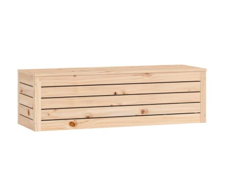 vidaXL Caja de almacenaje madera maciza de pino 109x36,5x33 cm