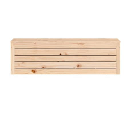 vidaXL Caja de almacenaje madera maciza de pino 109x36,5x33 cm