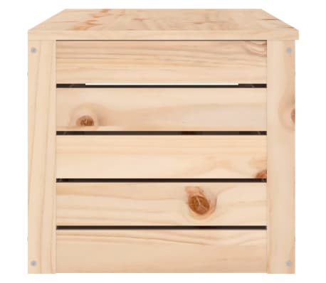 vidaXL Caja de almacenaje madera maciza de pino 109x36,5x33 cm
