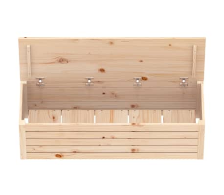 vidaXL Caja de almacenaje madera maciza de pino 109x36,5x33 cm