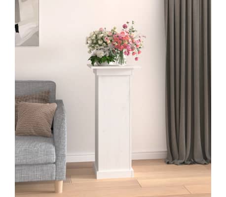 vidaXL Soporte para plantas madera maciza de pino blanco 40x40x90 cm