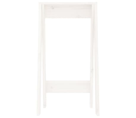 vidaXL Taburetes 2 unidades madera maciza de pino blanco 40x40x75 cm