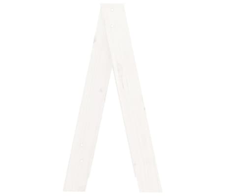 vidaXL Taburetes 2 unidades madera maciza de pino blanco 40x40x75 cm