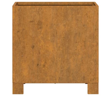vidaXL Jardineras con patas 2 uds acero corten oxidado 32x30x33 cm