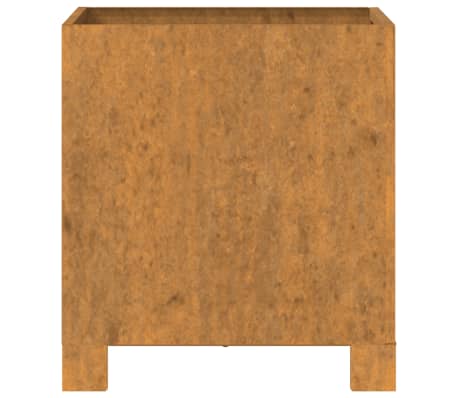 vidaXL Jardineras con patas 2 uds acero corten oxidado 32x30x33 cm