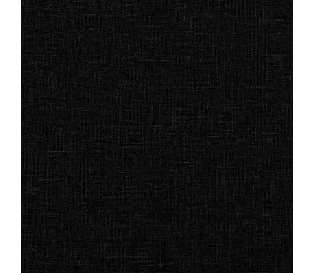 vidaXL Banco de tela negro 100x64x80 cm