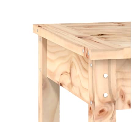 vidaXL Banco de jardín madera maciza de pino 80x44x45 cm
