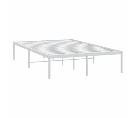 vidaXL Estructura de cama sin colchón metal blanco 120x200 cm