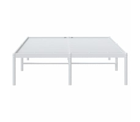 vidaXL Estructura de cama sin colchón metal blanco 120x200 cm