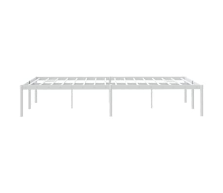 vidaXL Estructura de cama sin colchón metal blanco 120x200 cm