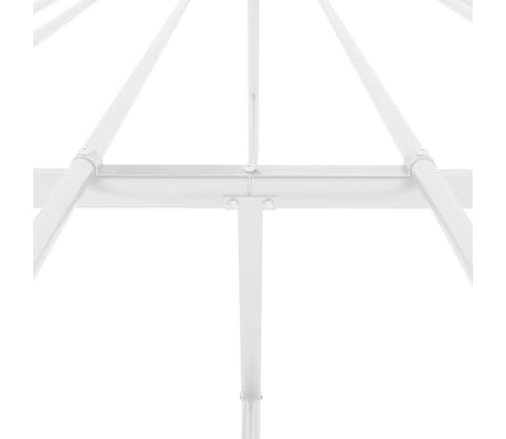 vidaXL Estructura de cama sin colchón metal blanco 120x200 cm